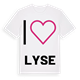 Jag älskar Lyse t-shirt stort tryck