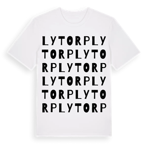 Lytorp ordlek t-shirt – ekologisk bomull t-shirt från Pinshirt