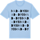Blue Soul t-shirt med Mad-dyn ordlek t-shirt
