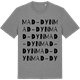Mid Heather Gray t-shirt med Mad-dyn ordlek t-shirt
