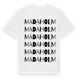 White t-shirt med Madaholm ordlek t-shirt