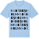 Blue Soul t-shirt med Madängsholm ordlek t-shirt