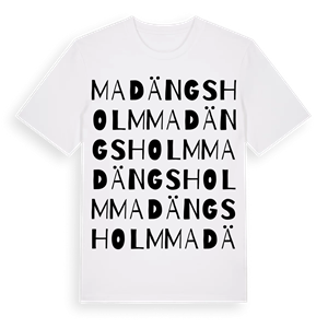 Madängsholm ordlek t-shirt – ekologisk bomull t-shirt från Pinshirt
