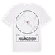 White t-shirt med Madängsholm t-shirt