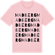 Pink Cotton t-shirt med Madberg ordlek t-shirt