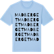Blue Soul t-shirt med Madberget ordlek t-shirt