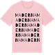 Pink Cotton t-shirt med Maderna ordlek t-shirt