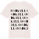 Vintage White t-shirt med Madkulla ordlek t-shirt