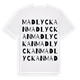 Madlyckan ordlek t-shirt