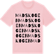 Pink Cotton t-shirt med Madskogen ordlek t-shirt
