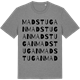 Mid Heather Gray t-shirt med Madstugan ordlek t-shirt
