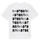 White t-shirt med Madtorp ordlek t-shirt