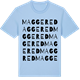 Blue Soul t-shirt med Maggered ordlek t-shirt