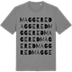Mid Heather Gray t-shirt med Maggered ordlek t-shirt