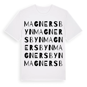 Magnersbyn ordlek t-shirt – ekologisk bomull t-shirt från Pinshirt