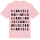 Pink Cotton t-shirt med Magnusberg ordlek t-shirt