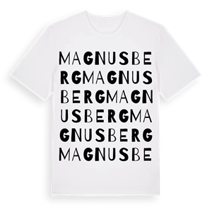 Magnusberg ordlek t-shirt – ekologisk bomull t-shirt från Pinshirt