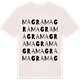 Vintage White t-shirt med Magra ordlek t-shirt