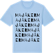 Blue Soul t-shirt med Majåker ordlek t-shirt