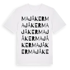 Majåker ordlek t-shirt – ekologisk bomull t-shirt från Pinshirt