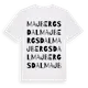 White t-shirt med Majbergsdal ordlek t-shirt