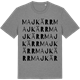 Mid Heather Gray t-shirt med Majkärr ordlek t-shirt