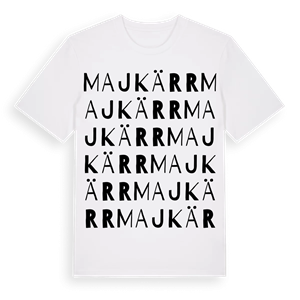 Majkärr ordlek t-shirt – ekologisk bomull t-shirt från Pinshirt