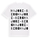 Majore-Berg ordlek t-shirt