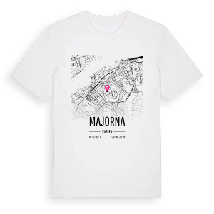 Majorna karta t-shirt – ekologisk bomull t-shirt från Pinshirt