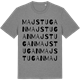 Mid Heather Gray t-shirt med Majstugan ordlek t-shirt