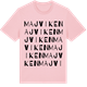 Pink Cotton t-shirt med Majviken ordlek t-shirt