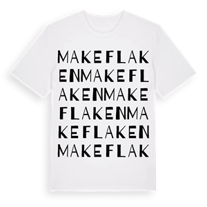 Makeflaken ordlek t-shirt – ekologisk bomull t-shirt från Pinshirt