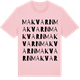 Pink Cotton t-shirt med Makvarn ordlek t-shirt