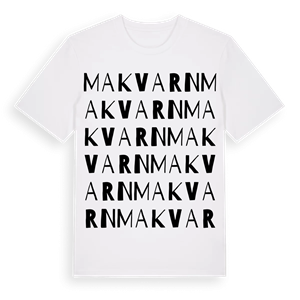 Makvarn ordlek t-shirt – ekologisk bomull t-shirt från Pinshirt