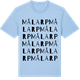 Blue Soul t-shirt med Målarp ordlek t-shirt