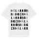 White t-shirt med Målarrönningen ordlek t-shirt