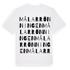 Målarrönningen ordlek t-shirt – ekologisk bomull t-shirt från Pinshirt