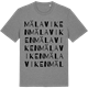 Mid Heather Gray t-shirt med Mälaviken ordlek t-shirt