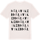 Vintage White t-shirt med Mälaviken ordlek t-shirt