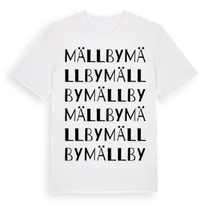Mällby ordlek t-shirt – ekologisk bomull t-shirt från Pinshirt