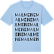 Blue Soul t-shirt med Malmene ordlek t-shirt