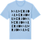 Blue Soul t-shirt med Malmerud ordlek t-shirt