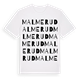 White t-shirt med Malmerud ordlek t-shirt