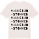 Vintage White t-shirt med Malmerud-Stommen ordlek t-shirt