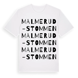 Malmerud-Stommen ordlek t-shirt – ekologisk bomull t-shirt från Pinshirt