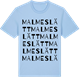 Blue Soul t-shirt med Malmeslätt ordlek t-shirt