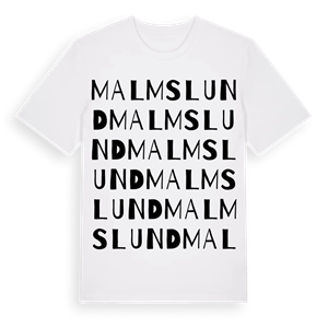 Malmslund ordlek t-shirt – ekologisk bomull t-shirt från Pinshirt