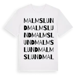 Malmslund ordlek t-shirt – ekologisk bomull t-shirt från Pinshirt