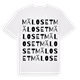 White t-shirt med Mäloset ordlek t-shirt