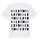 White t-shirt med Malryd ordlek t-shirt